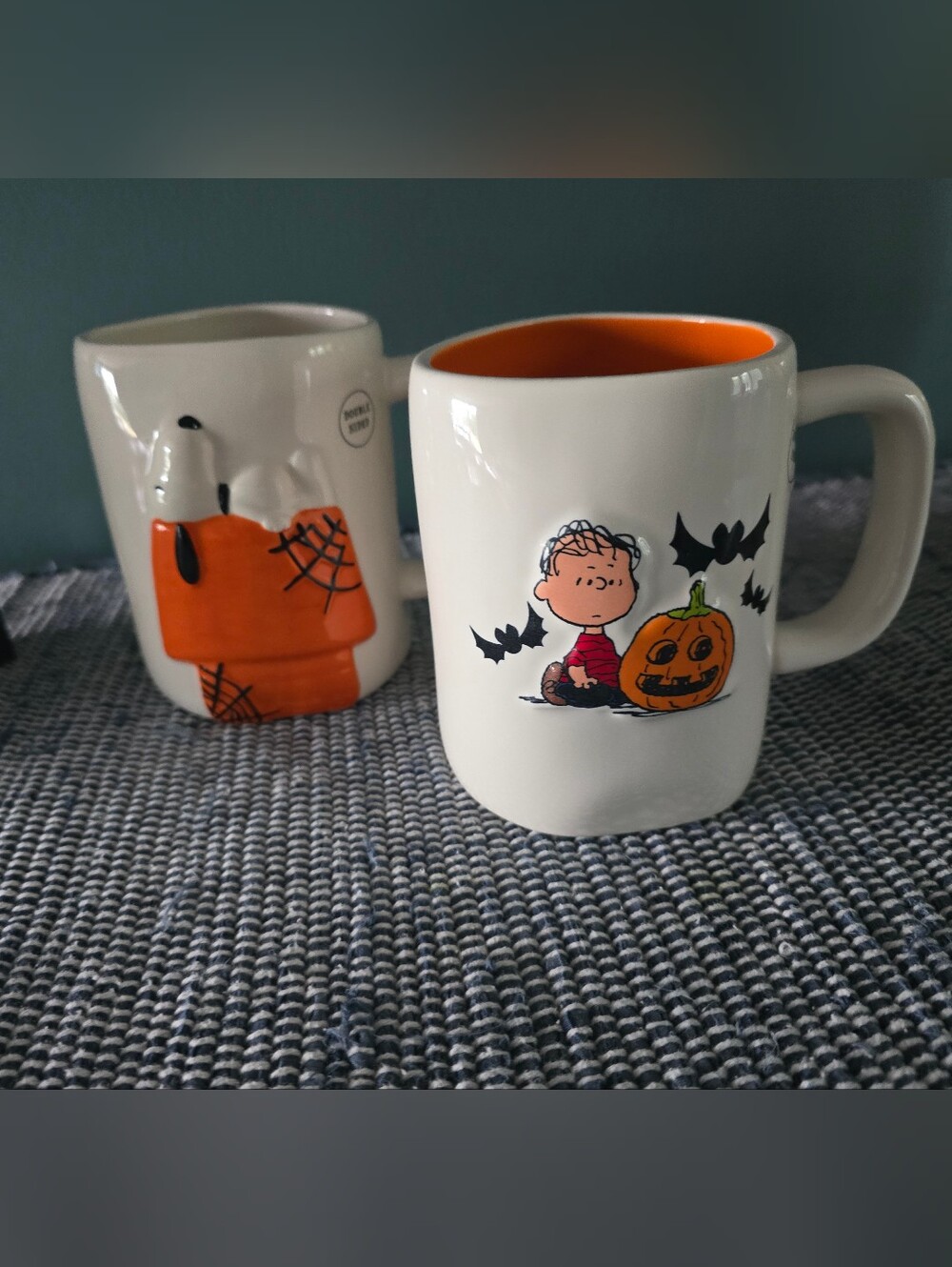 Peanuts Charlie Brown Pumpkin Mug - White & Orange